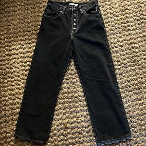 Levi Ribcage Straight Ankle Size 27 Straight Leg